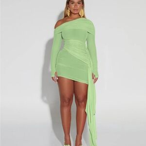 BBXBrand Verella Mini Dress - Honeydew